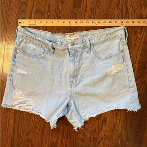 Madewell Light Blue Denim Shorts